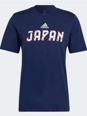 adidas Japan World Cup 2022 Graphic T-Shirt Navy Blue - Size M